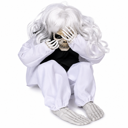 Crying Ghost Halloween Decoration – Light-Up Hanging Prop with Spooky Sound Effects, Battery-Operated - product image 2