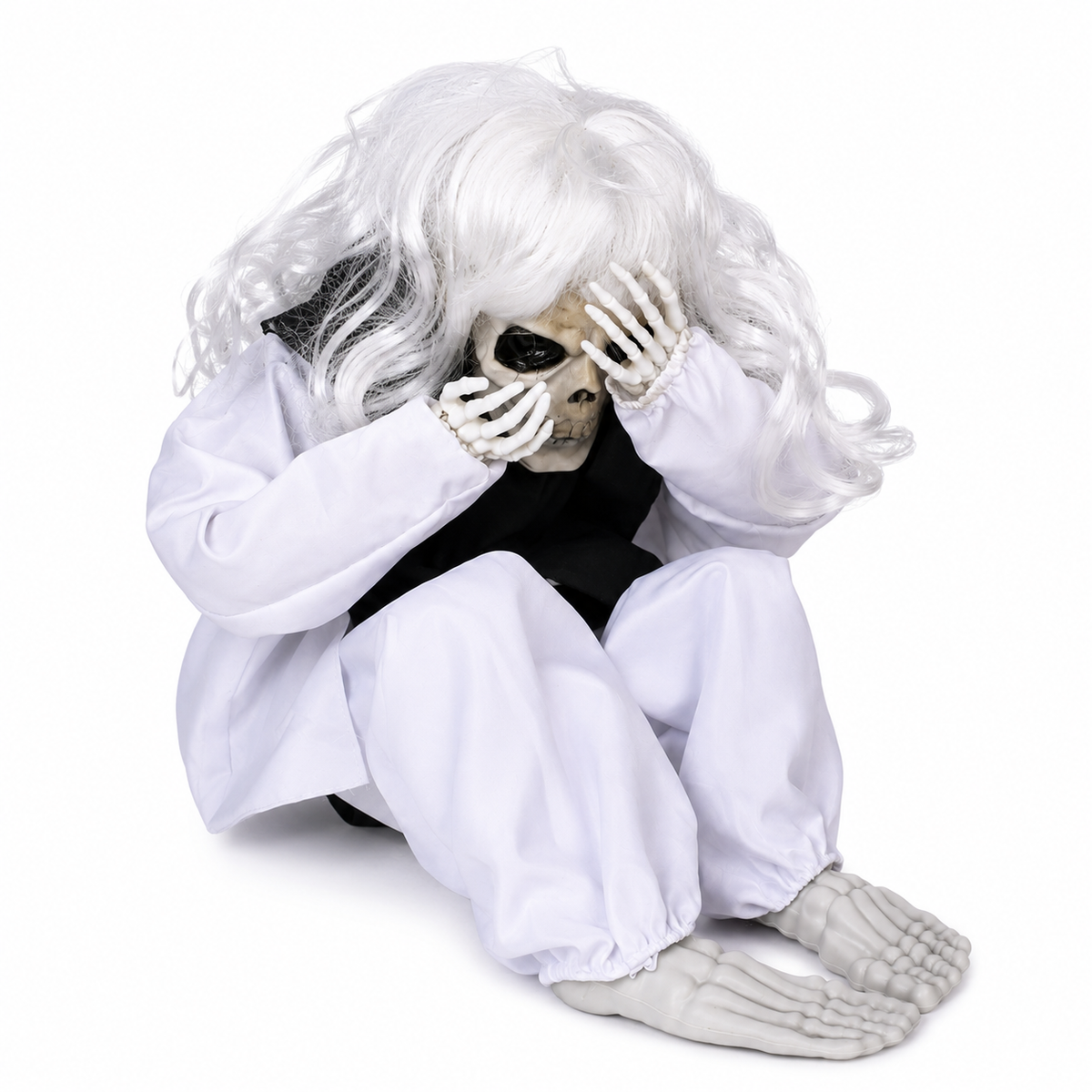 Crying Ghost Halloween Decoration – Light-Up Hanging Prop with Spooky Sound Effects, Battery-Operated - product image 10