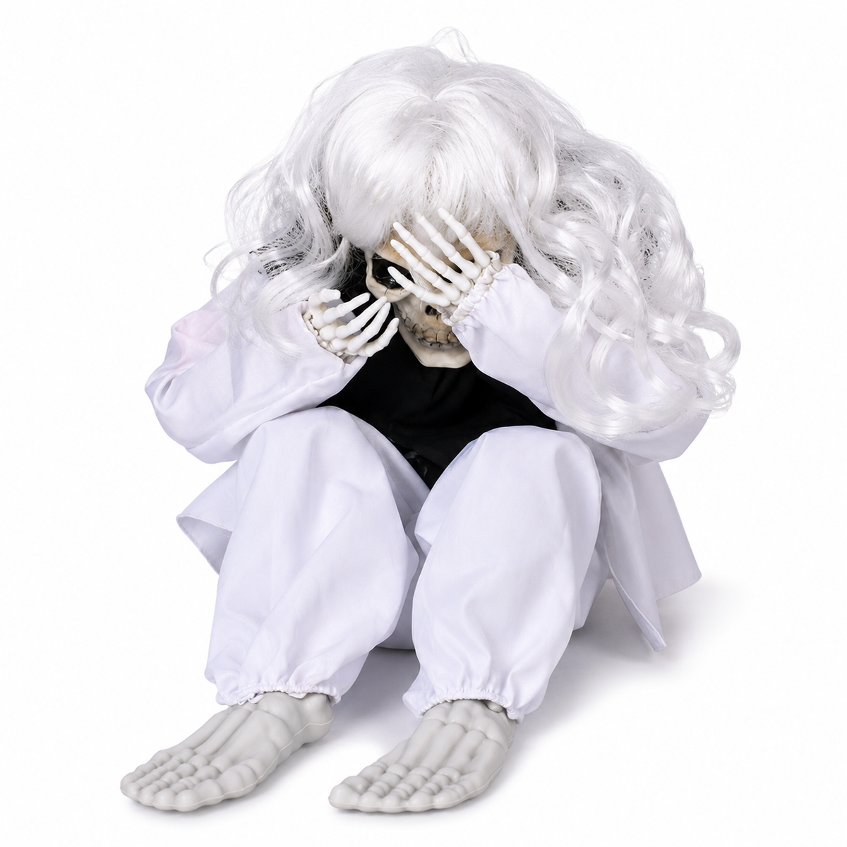 Crying Ghost Halloween Decoration – Light-Up Hanging Prop with Spooky Sound Effects, Battery-Operated - product image 11