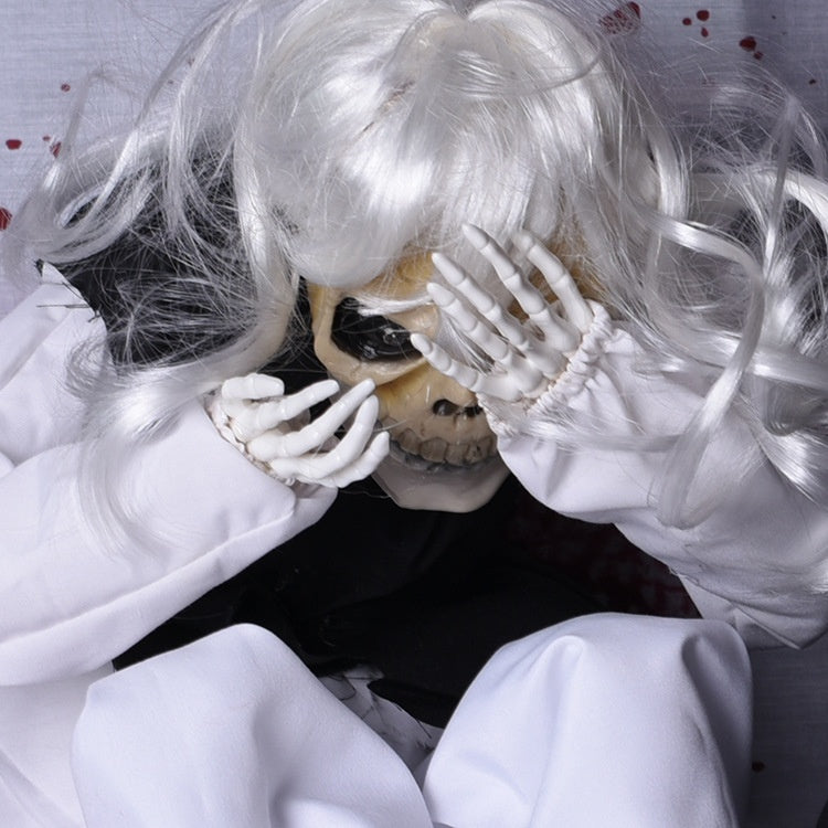 Crying Ghost Halloween Decoration – Light-Up Hanging Prop with Spooky Sound Effects, Battery-Operated - product image 7