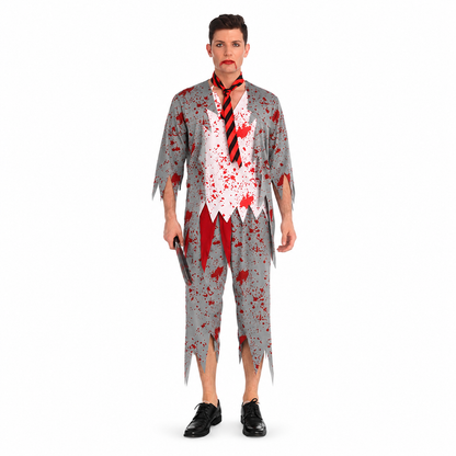 Men's Zombie School Uniform Halloween Costume - product image 1