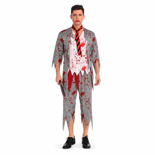 Men's Zombie School Uniform Halloween Costume - product image 1